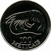 100 Meticais, Mozambique, 1994 reverse image