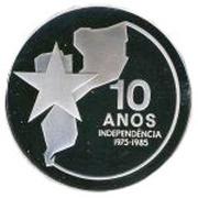 250 Meticais Independence; Silver Proof issue reverse image