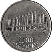 1000 Meticais reverse image