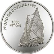 1000 Meticais Pedro de Covilha, Mozambique, 2003 reverse image