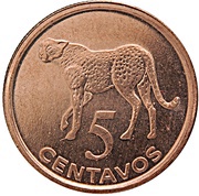5 Centavos reverse image