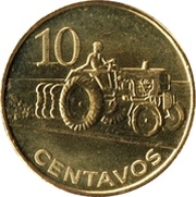 10 Centavos reverse image