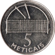 5 Meticais reverse image