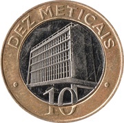 10 Meticais reverse image