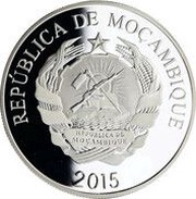 200 Meticais 35 years of Metical; Silver Proof issue obverse image