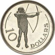 10 Dollars Independence reverse image