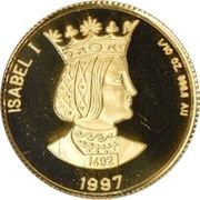 10 Diners Queen Isabella I, Andorra, 1997 reverse image