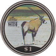 1 Dollar Miss Universe Namibia reverse image