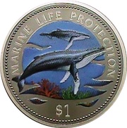 1 Dollar Marine Life Protection reverse image