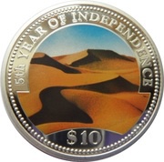 10 Dollars Independence reverse image