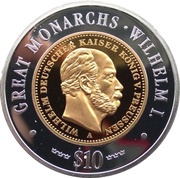10 Dollars Wilhelm I reverse image