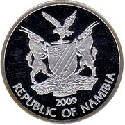 10 Dollars World Championship of Football - Johannesburg - Soccer City obverse image