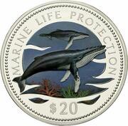 20 Dollars Marine Life Protection reverse image