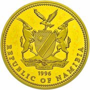 100 Dollars Namibia Olympics 1996 obverse image