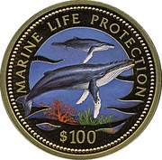 100 Dollars Marine Life Protection reverse image