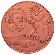 ½ Dollar William Gregor reverse image