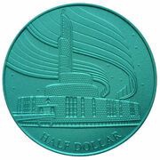 ½ Dollar Northern Lights Cathedral reverse image