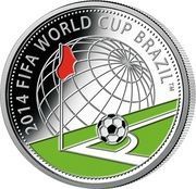 10 Roubles The 2014 FIFA World Cup, Brazil, Belarus, 2013 reverse image