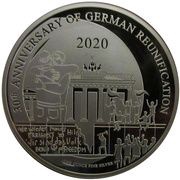 1 Dollar German Reunification reverse image