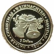 5 Dollars Christmas Bells reverse image