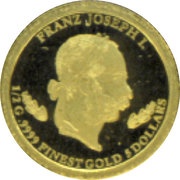 5 Dollars Franz Joseph I, Nauru, 2010 reverse image