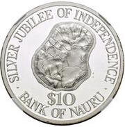 10 Dollars - Elizabeth II Independence reverse image