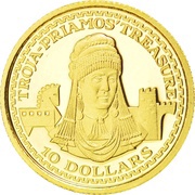 10 Dollars Troy, Nauru, 2003 reverse image