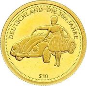 10 Dollars Volkswagen, Nauru, 2006 reverse image