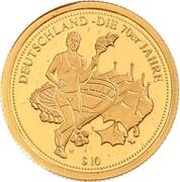 10 Dollars Olympic Stadium in Munich, Nauru, 2006 reverse image