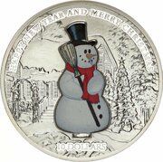 10 Dollars Snowman, Nauru, 2008 reverse image