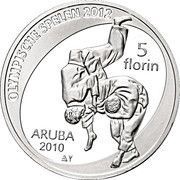 5 Florins - Beatrix 2012 Olympic Games reverse image