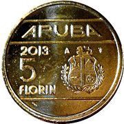 5 Florins - Beatrix Abdication obverse image