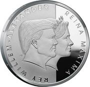 5 Florins - Willem-Alexander Royal visit obverse image