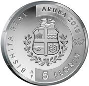 5 Florins - Willem-Alexander Royal visit reverse image