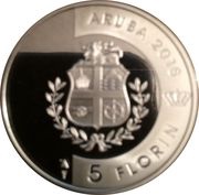 5 Florins Flag, Anthem, Status Aparte obverse image