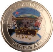 5 Florins Flag, Anthem, Status Aparte reverse image