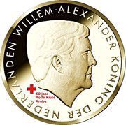 5 Florins - Willem-Alexander Aruban Red Cross reverse image