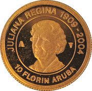 10 Florins - Beatrix Queen Juliana reverse image