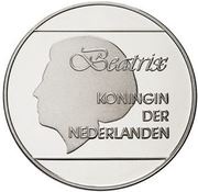 25 Florin - Beatrix Olympics; with logo obverse image