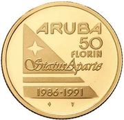 50 Florin - Beatrix Status Aparte reverse image