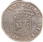 Silver Ducat Date reverse, Netherlands, 1693 reverse image