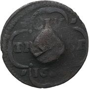 1 Duit City Utrecht - Deventer mark, Netherlands, 1693 reverse image