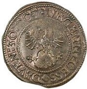 4 Stuivers Siege of 1578 obverse image