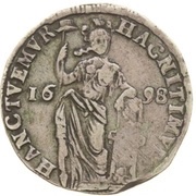 1 Gulden, Netherlands, 1698 reverse image