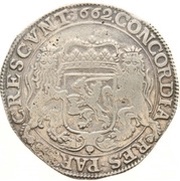 Ducaton "Zilveren rijder", Netherlands, 1662-1666 reverse image