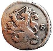 2 Stuivers, Netherlands, 1614-1714 reverse image