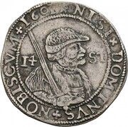 14 Stivers / ½ Florin FIORENVS, Netherlands, 1601 reverse image