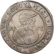 14 Stivers / ½ Florin, Netherlands, 1684-1686 reverse image