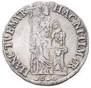 ½ 3 Gulden, Netherlands, 1696 reverse image