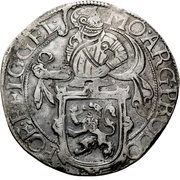 Daalder "Leeuwendaalder" knight facing right obverse image